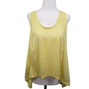 ZYIA Lemon Nimbus Split Back Tank XXL Activewear